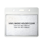 Badgeholder horizontal (vinyl)