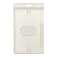 Badgeholder vertical with thumb grip