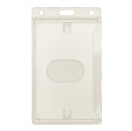 Badgeholder vertical with thumb grip
