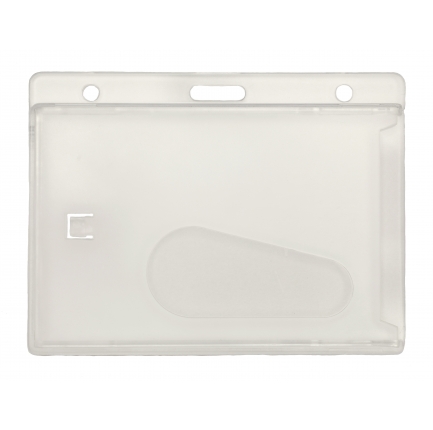 Badgeholder horizontal with thumb grip