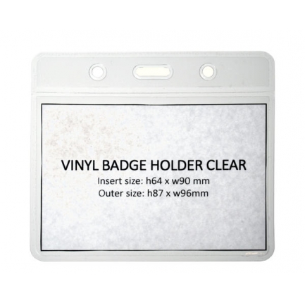 Badgeholder horizontal (vinyl)