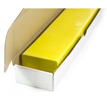 Blank plastic cards (yellow)