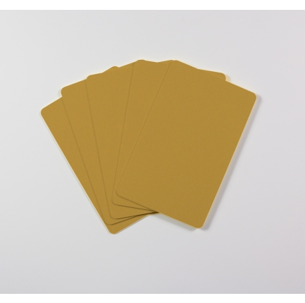 Blanko Plastikkarten (gold metallic)