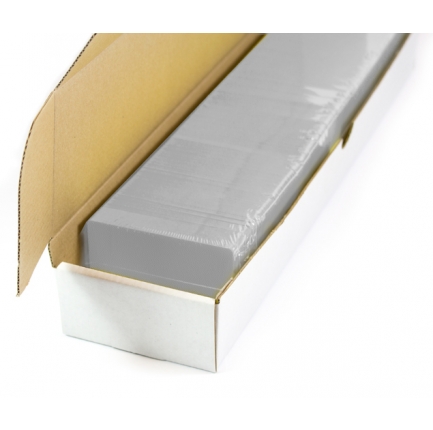 Blank plastic cards (silver metallic)
