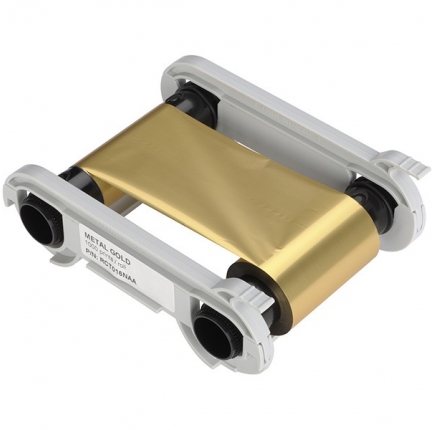 Evolis Monochrome Ribbon Kit, Metallic Gold