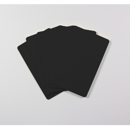 Blanco plastickaarten (zwart)